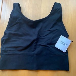 Victoria’s secret black ribbed sports bra